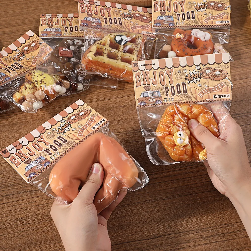 Снятие стресса пищевая серия сжимающая игрушка силиконовая имитация