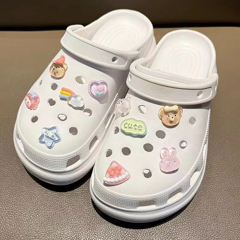 10 шт./компл. подвески для обуви с милыми мультяшными животными украшения пряжкой