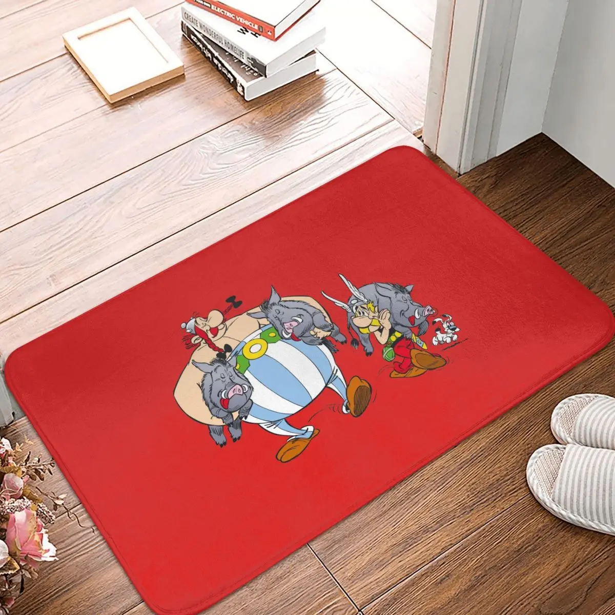 

Asterix Obelix Doormat Rug carpet Mat Footpad Bath mat Non-slip toilet Balcony Parlor durable Washable