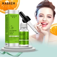 mabrem vitamin c face serum anti wrinkle moisturizing whitening shrink pore brightens skin tone smooth repair essence care 10ml