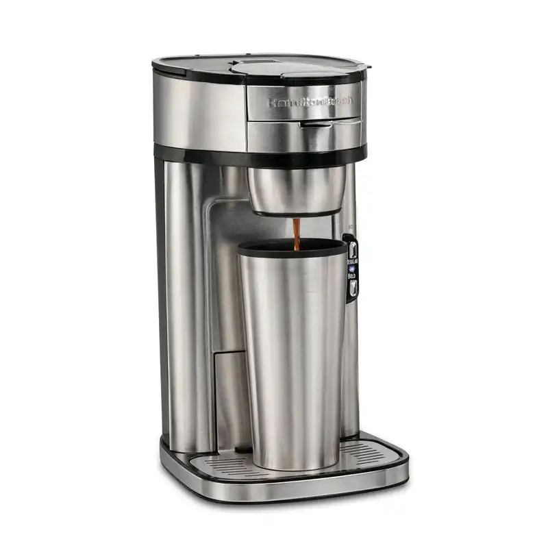 

The Scoop Single-Serve Coffee Maker, 14 oz., Stainless Steel, Model 47550