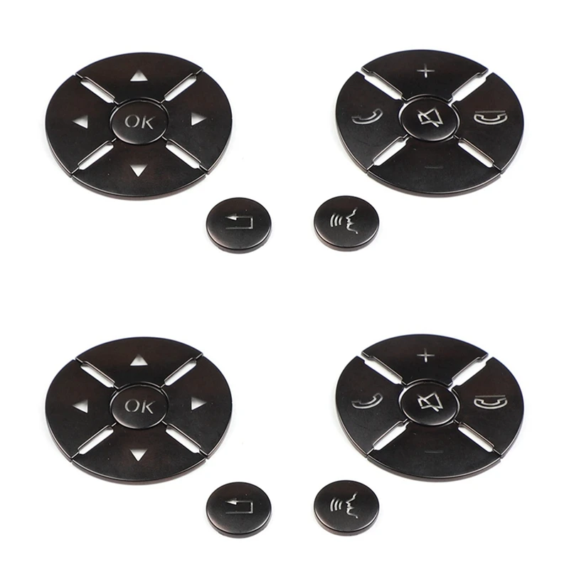 

24X Автомобильная Кнопка рулевого колеса, переключатель, отделка, наклейка на крышку для Mercedes Benz C E S Class W204 W212 W221 GLK X204 C200 C250