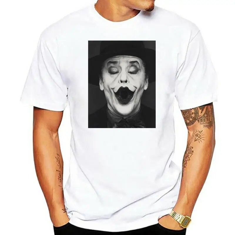 

T-SHIRT " JOKER JACK NICHOLSON " WHITE THE HAPPINESS IS HAVE MY T-SHIRT NEW