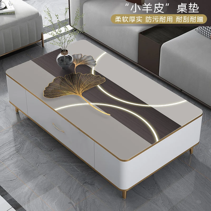 

Waterproof, oil resistant, scald resistant, and wash free PVC tabletop protection mat, dining table mat, Nordic light luxury