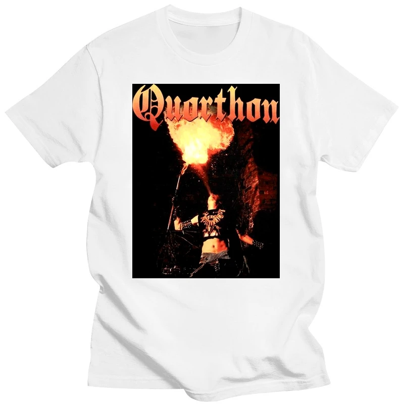 Футболка Quorthon с логотипом группы града Орды новинка официальная Мужская черная