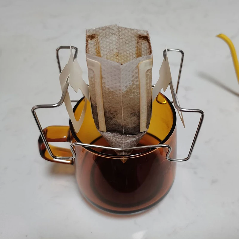 

Reusable Steel Coffee Dripper Reusable Coffee Coffee Paperless Maker Dripper Permanent Coffee Filter pour Over Ba I8X0