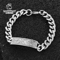 new simple cuba creative couples hip hop tide men titanium steel thick brand designer personalized bracelet jewelry accessories