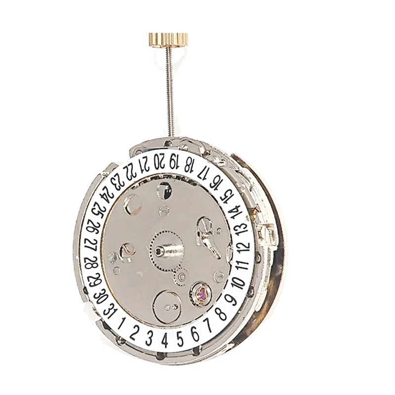 8205 Watch Movement Single Calendar 6 Stitches Silver Metal For 2813 Movement Automatic Machinery Replace 8205 Movement