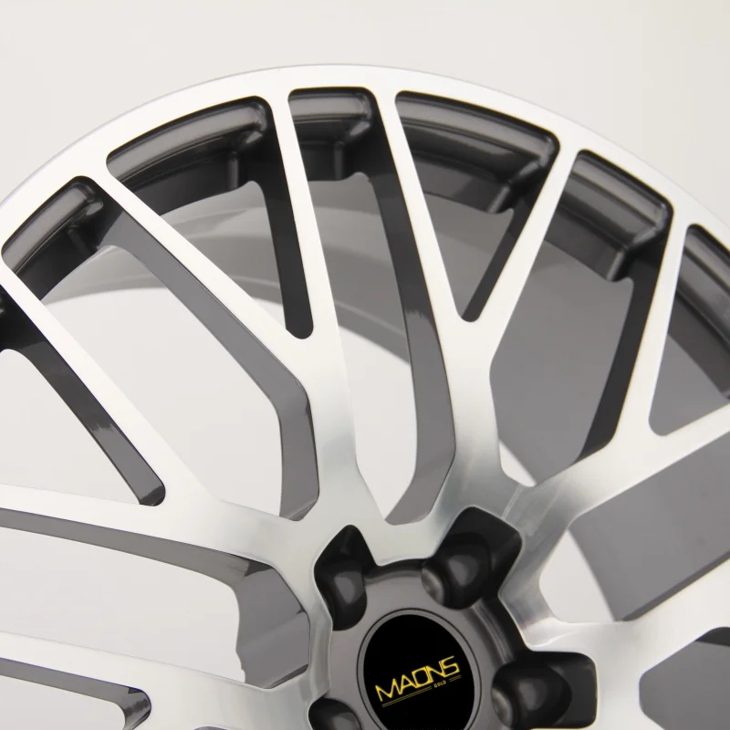 Фото Колесный диск Wheelshome Sporty из алюминиевого сплава, 21 дюйм, 5x112, мультиспицевый, цвет Gunmetal, кованый, GMF, для Porsche Macan, для путешествий №5