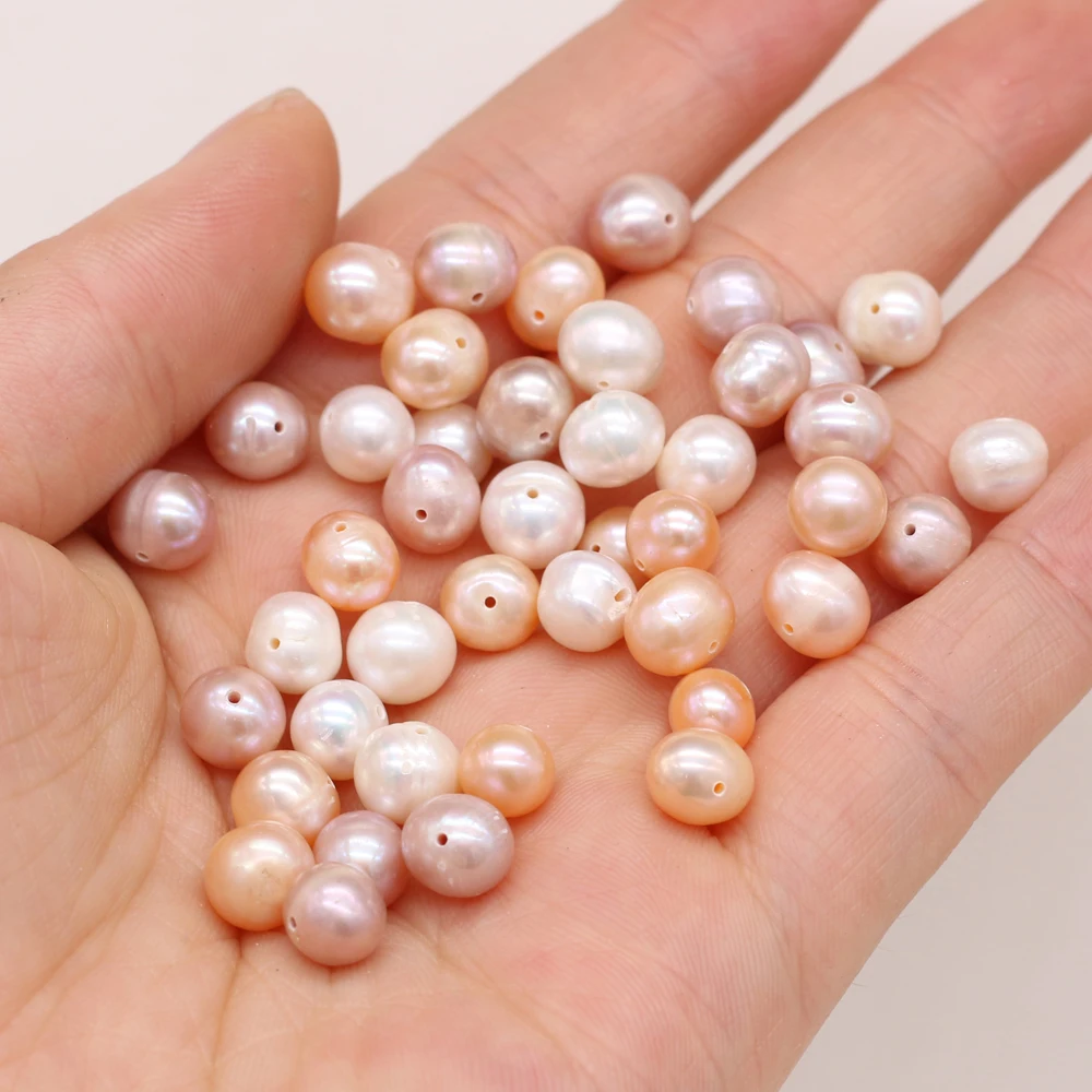 

Real Natural Freshwater Pearl Beads Round 100% Pearls 20pcs Loose Bead for Jewelry Making DIY Women Bracelet Necklace Earrings