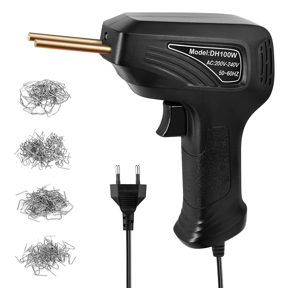 

Hot Stapler Plastic Welding Machine Bumper Repair Kit with 200 Welding Nails Heavy Duty Staples Staples Bumper Repair Car Tools