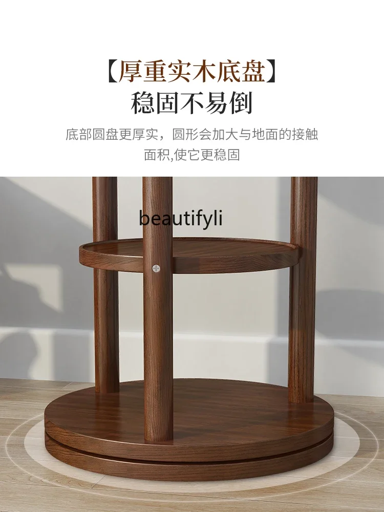 Вращающаяся вешалка из массива дерева напольная для спальни дверная простая