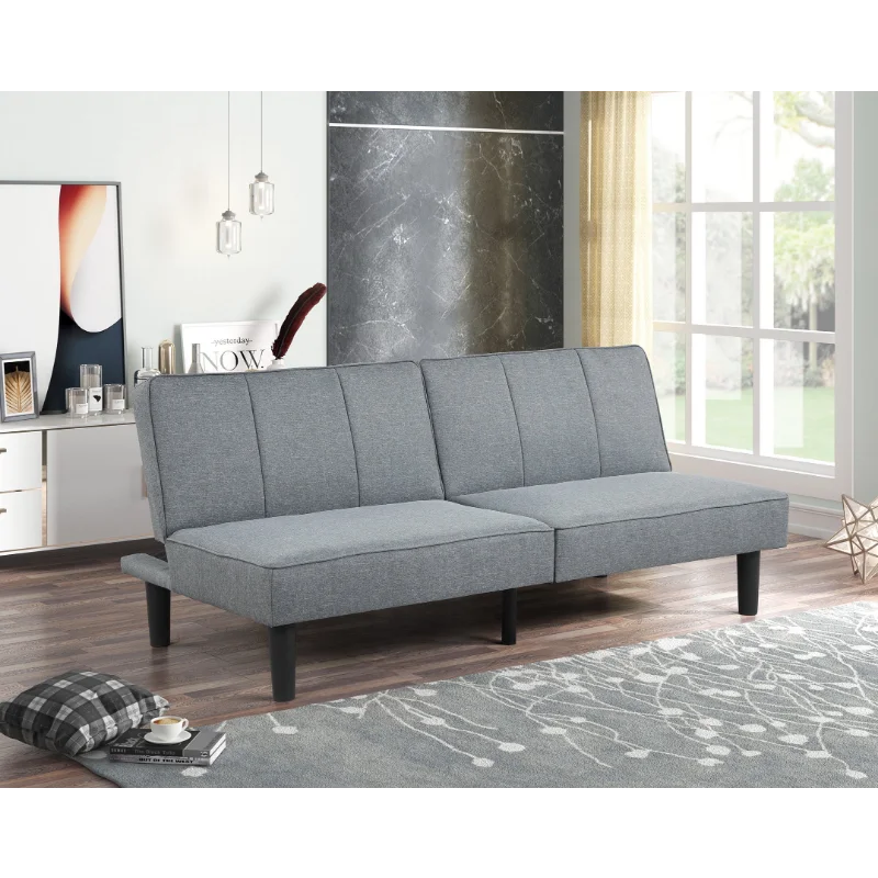 

Mainstays Studio Futon, Gray Linen Upholstery
