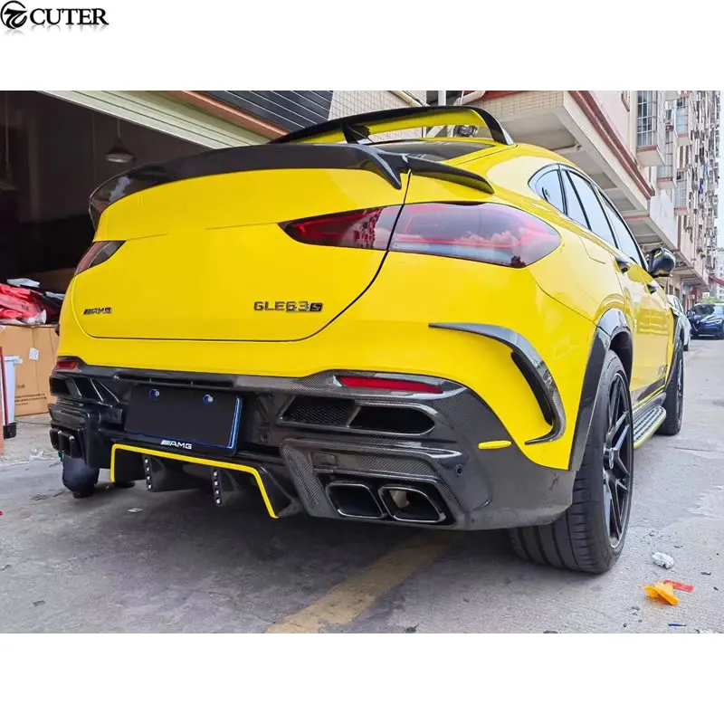 X167 cgle 167 Coupe Gle63 GLE53 углеродное волокно передняя губа задний диффузор спойлер капот