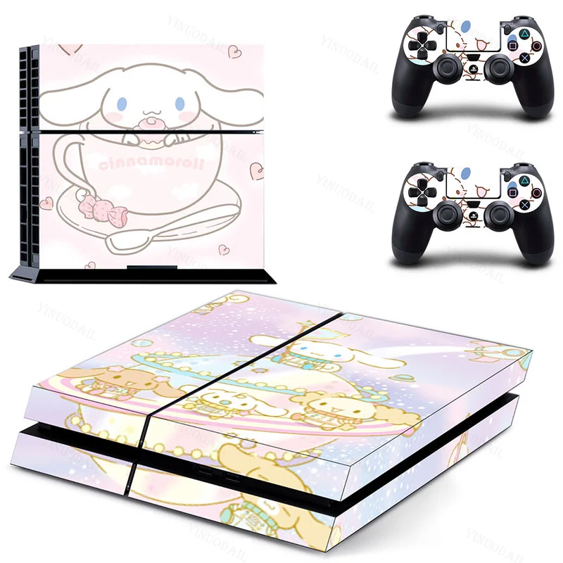 Фото Hello Kt Cinnamoroll для PS4, наклейка на кожу для PlayStation 4, консоль и контроллеры для PS4, геймпад, контроллер, наклейка, наклейка №3