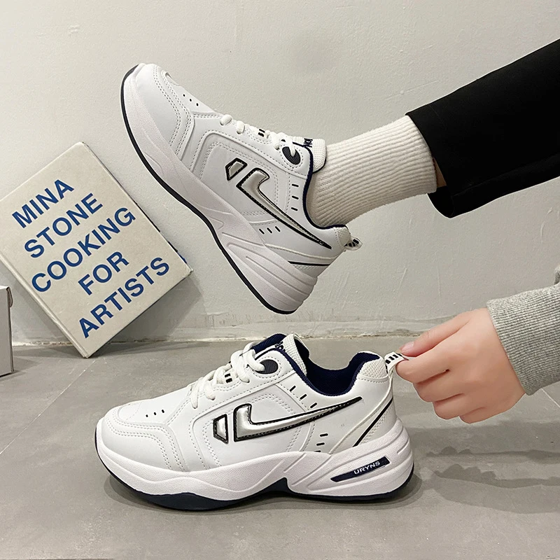 Кроссовки женские на платформе Вулканизированная подошва толстая теннисная