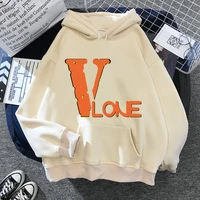new vlone hoodies womens and mens harajuku vintage casual top cartoons hip hop pullover sweater unisex couple street clothes