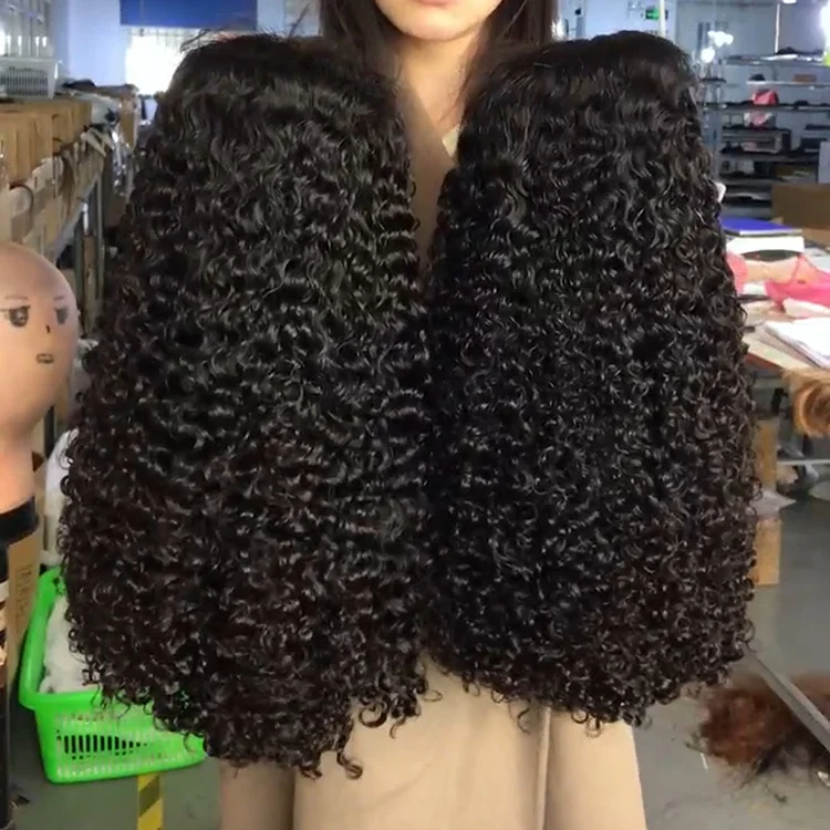 Фото Парик Pixie Curly Wear and Go из бразильских натуральных волос, без клея, оптом, с HD-основой из полного кружевного фронта для женщин №1
