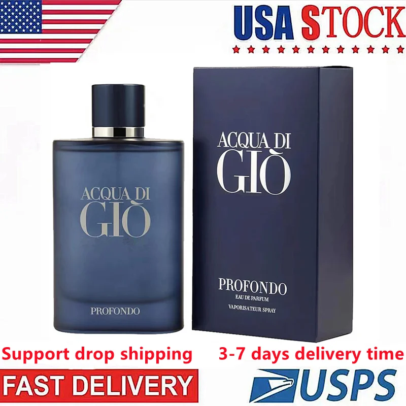 

Classic Men's PERFUMES Gio Profondo Pour Homme Eau De Parfum Long Lasting Good Smell Cologne for Men Original