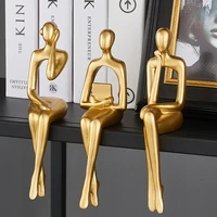 resin abstract sculptures figurines ornaments nordic office desk accessories luxury living room decoration home decor