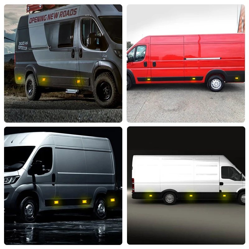 Фото 2 шт. светодиодных боковых габаритных огней для Fiat Ducato, Citroen Relay, Peugeot Boxer, Renault Magnum, Midliner, Premium, Iveco Daily, DAF 45, 55, 65 №5