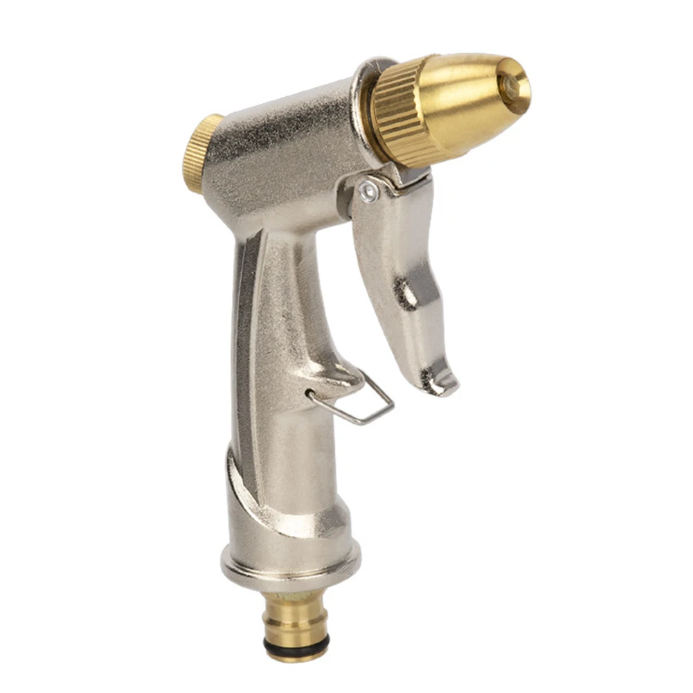 

Garden Hose Pipe Nozzle High Pressure Water Spray Brass Sprayer 15m Range Spray Control for Lawn Car Wash Watering