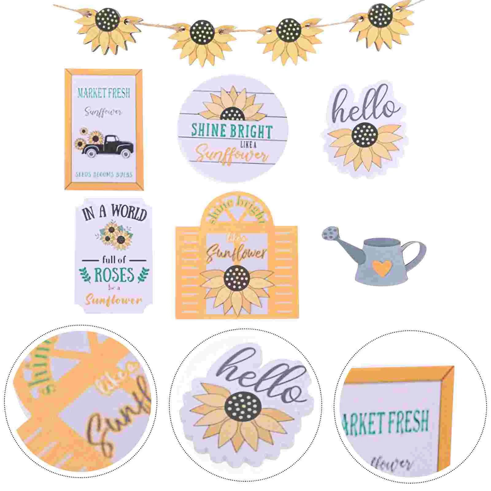 

Подсолнечный лоток многоярусный Декор знак летний фермерский деревянный стол знаки кухонная деревянная декоративная полка мини Декор лот...