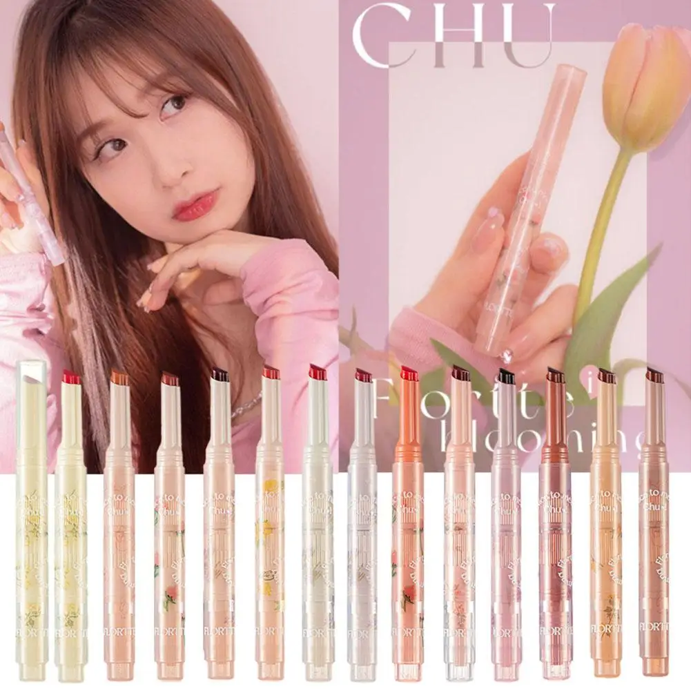 

Nice to Meet Chu Jelly Lipstick Flower Heart Lip Matte Gloss Love Pomegranate Lipstick Lipstick Long-lasting Jelly B8G3