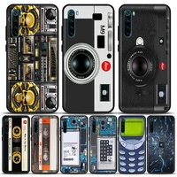 retro camera circuit board music tapes phone case for xiaomi redmi 9 9c nfc 9t 10 10c 6 7 8 a k40 k50 pro plus shell cover cases