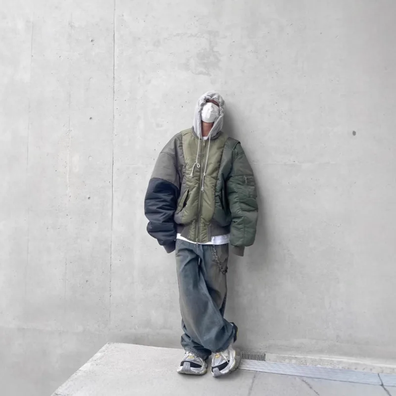 Jimo GRAILZ American High Street нерегулярные сращивания трехцветный дизайн на молнии