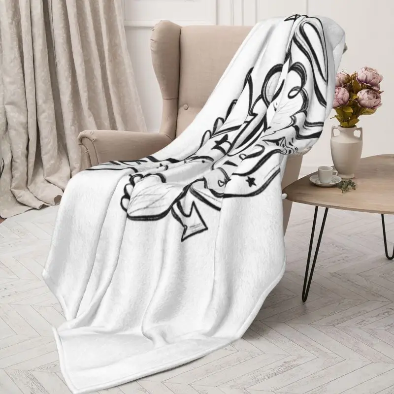 Одеяло с принтом дьявола ангела Карола G мягкое Фланелевое флисовое теплое
