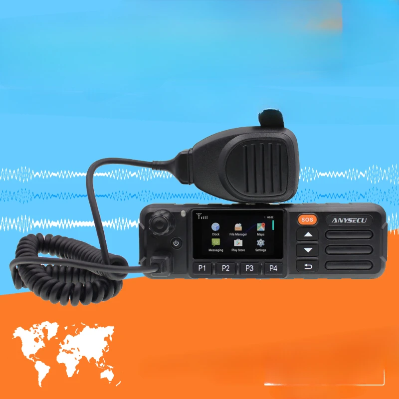 

Global card walkie-talkie outdoor site fleet logistics unlimited call distance