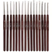 816pcsset knitting needles abs handle crochet hooks handle knitting needles set 0 5mm 2 5mm yarn sweater weave craft tools