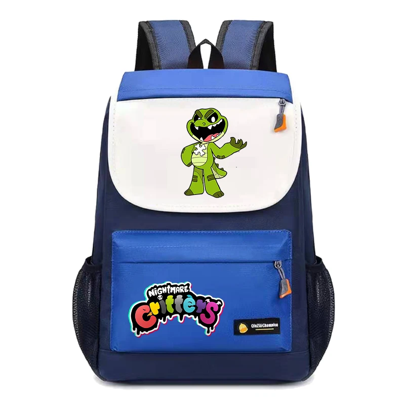 Nightmare Critters Backpack Gaming Peripheral Printed Shoulder Bag Cute Kawaii Large Capacity Storage Bags Back To School Gifts