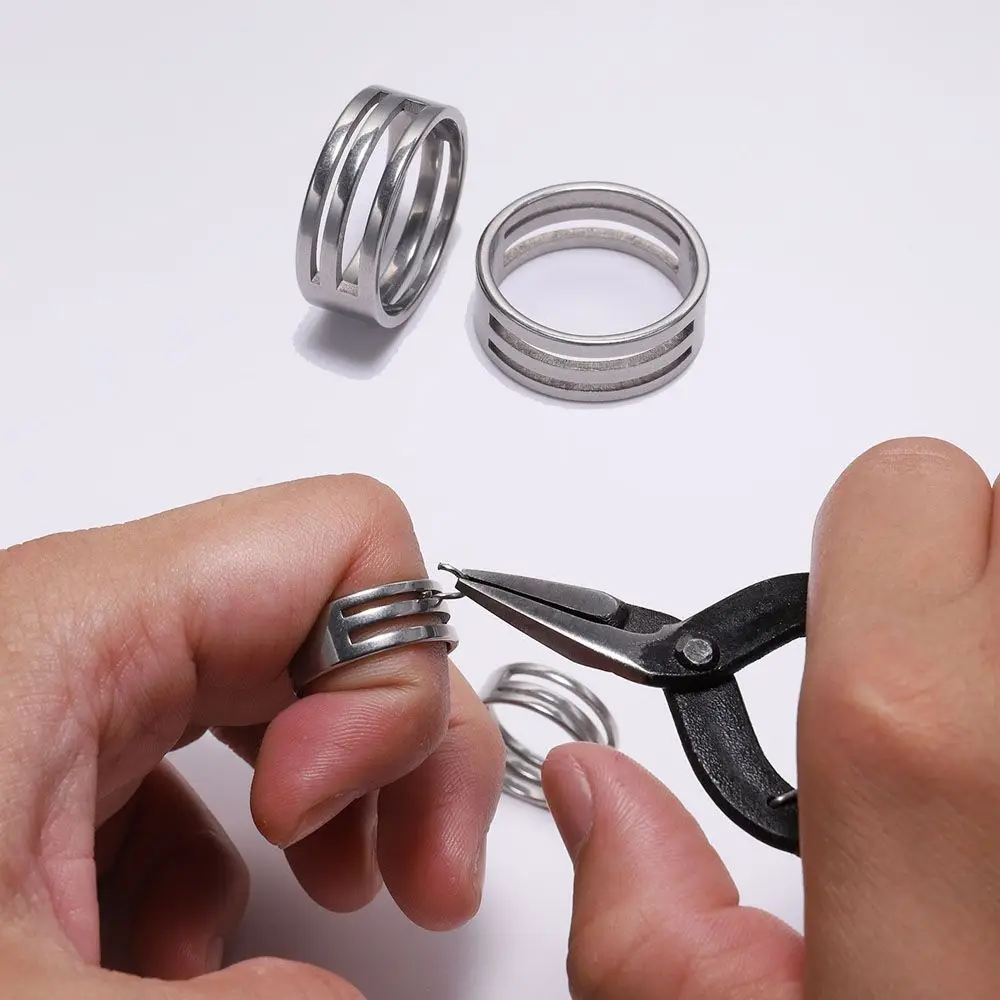 

1pcs Finger Ring Handmade Craft DIY Jump Ring Open Closing Pliers Opening Helper Jewelry Making Auxiliary tool