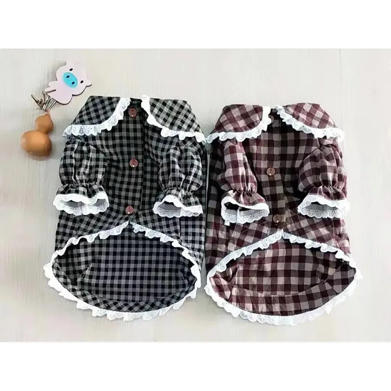 

1416180412002 Clothing cotton linen breathable spring and autumn thin plaid shirt