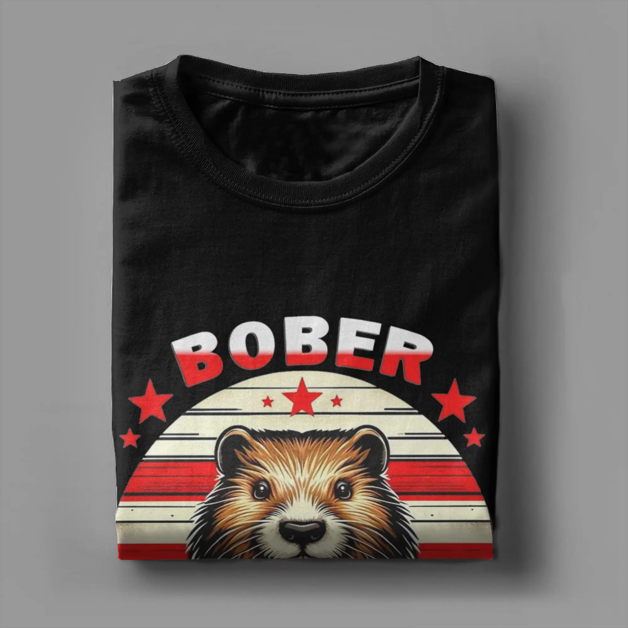 Фото Мужские футболки Beaver Bobr Bober Kurwa Meme, винтажные футболки с короткими рукавами и круглым вырезом, футболки из чистого хлопка с принтом №4