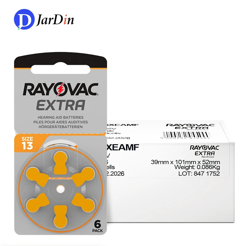 

60 PCS NEW Zinc Air 1.45V Rayovac Peak Hearing Aid Batteries A13 13A 13 P13 PR48 Hearing Aid Battery For hearing aids