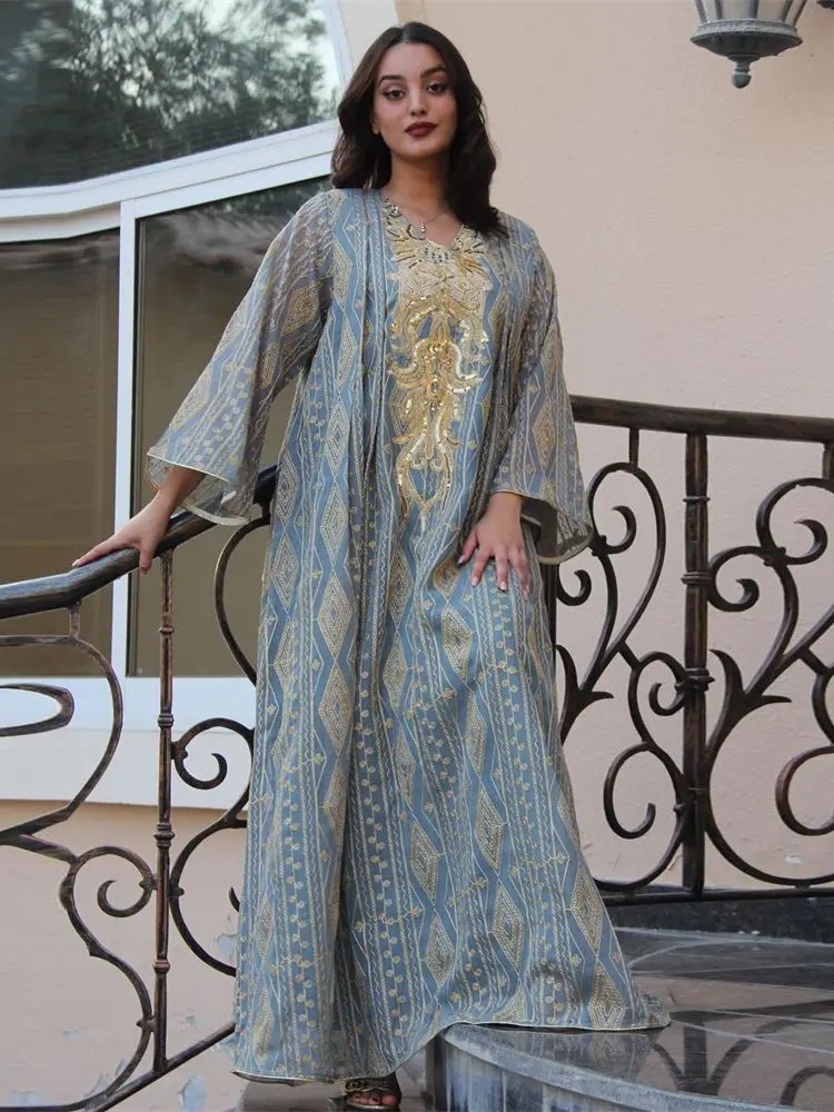

Ramadan Robe Musulmane Caftan Marocain Femme Abaya Dubai Turkey Islam Prayer Clothes For Women Muslim Modest Dress Kaftan Maroc
