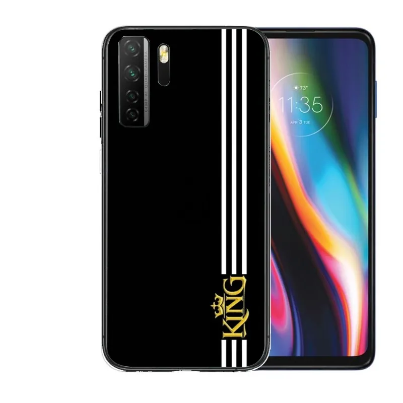 Фото Чехол Kiang Tu для телефона Huawei P50 P40 P30 Pro Lite P Smart 2021 2019 Magic 3, мягкий черный чехол для телефона №4