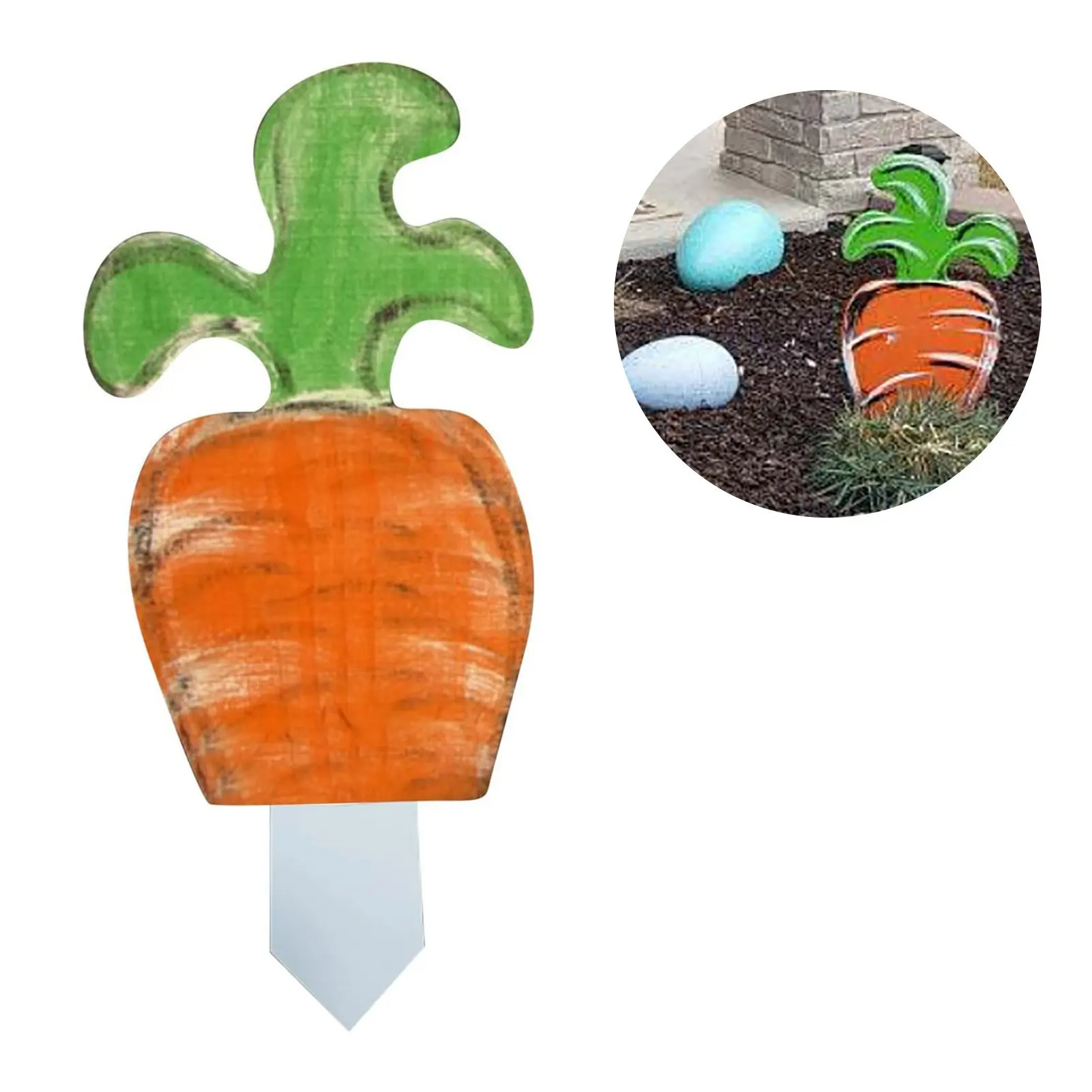

Easter Yard Signs Easter Yard Carrot Bunny Stake Signs Outdoor Lawn Yard Decorations For Easter Decorative Bunny Carrot Signs