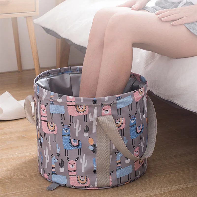 Складная раковина большая дорожная Ванна для стирки ведро путешествий ног