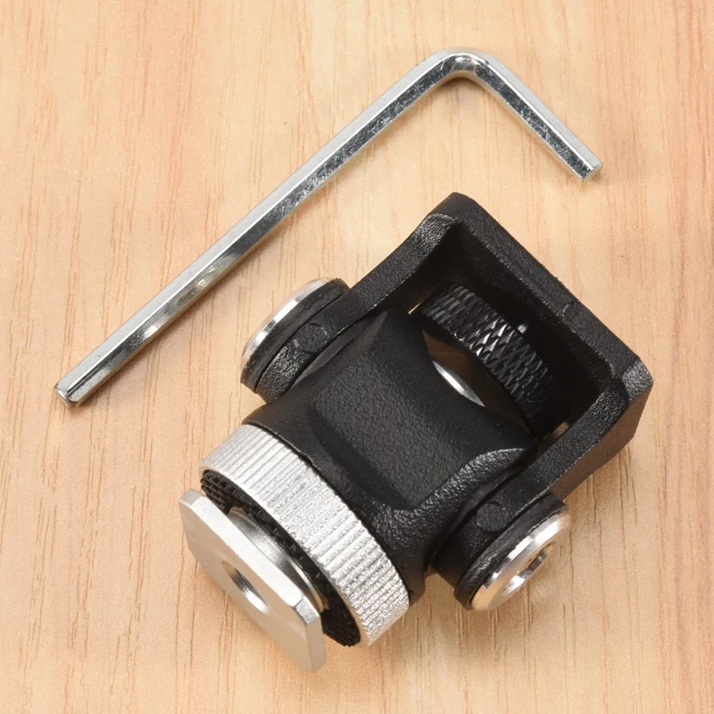 Мини-держатель для вспышки с креплением Горячий башмак монитора микрофона 1/4