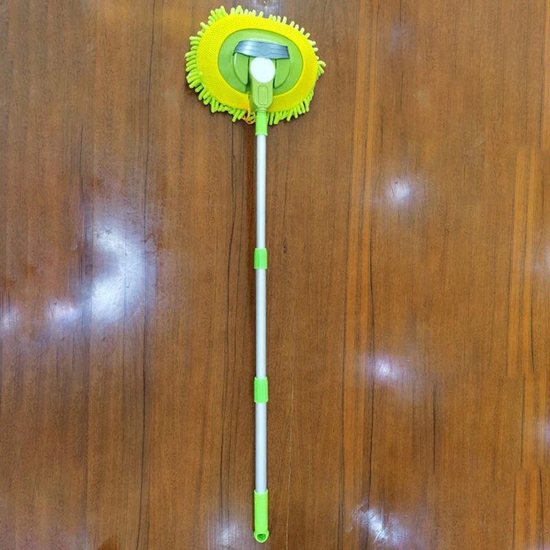 

Car Wash Brush with Long Handle Chenille Car Wash Brush Soft Washing Mop Flexible Telescopic Car Wash Mop