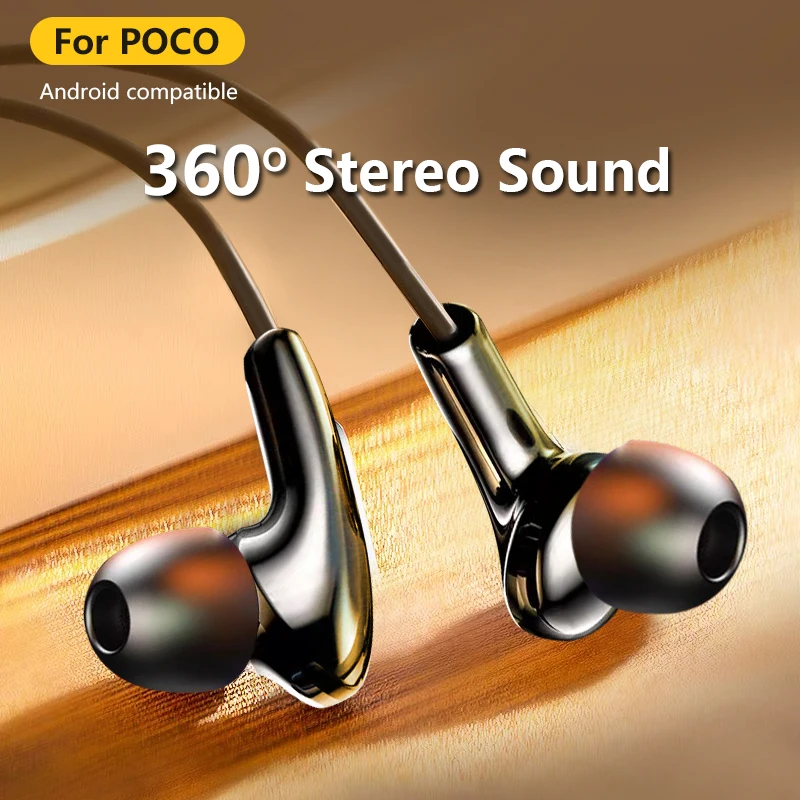 

Original for POCO wired earphone Typec /3.5mm xiaomi POCO x4 gt f4 x4 x3 pro m5 m3 noise canceling usb c headphones headset