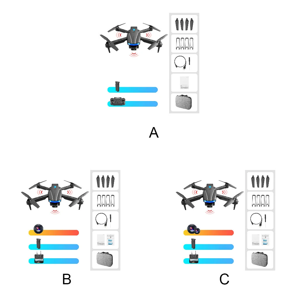 

Foldable Drone Altitude Hold Headless Mode Path Flight Remote Control Quadcopter Aircraft Airplane Toy Without Camera