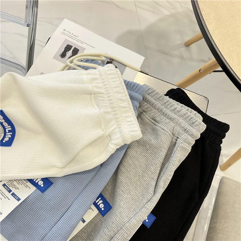 Women Shorts Summer Casual Thin Cotton Wide Leg Shorts Letter Print Drawstring All-match Sport Shorts Loose Female Bottoms 2023