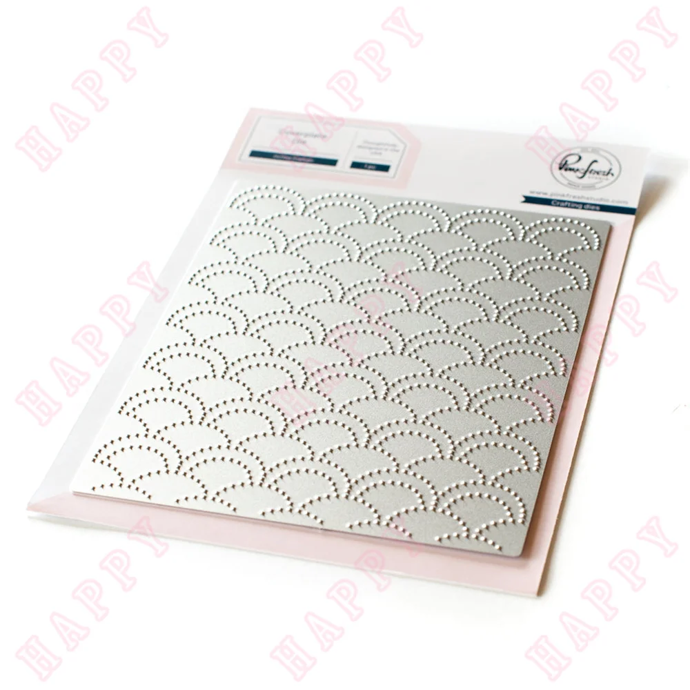 

2022 New Metal Dotted Scallops Coverplate Cutting Dies Scrapbook Diary Decoration Diy Engraving Craft Embossing Greet Card Mold