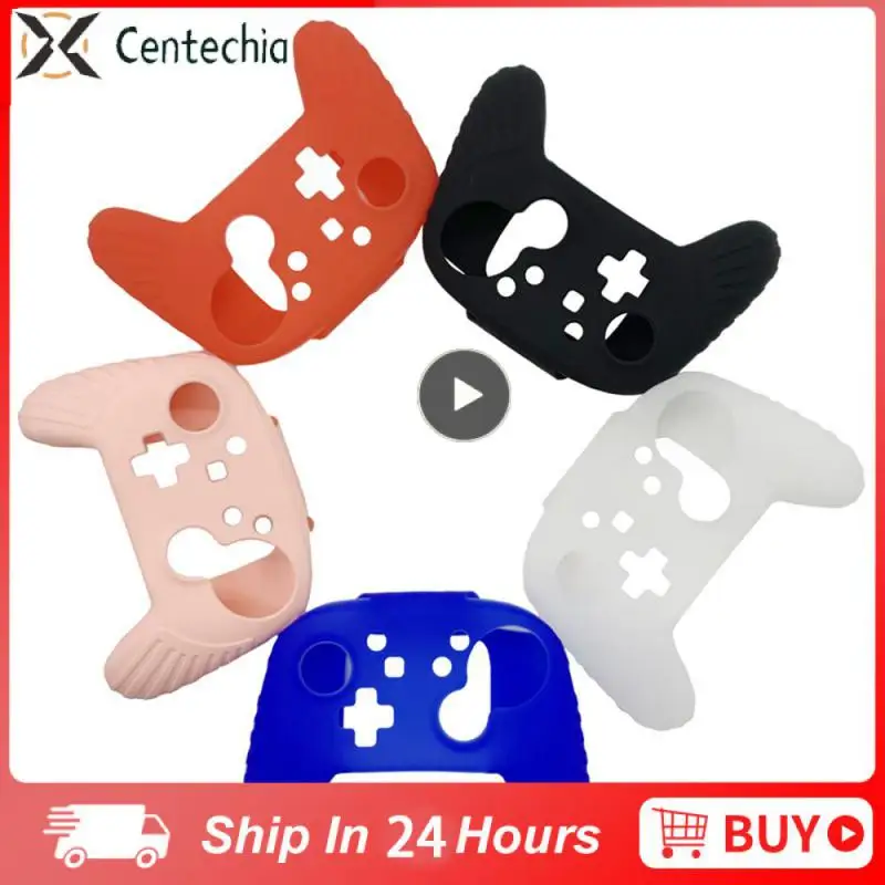 

Full Surrounding Handle Accessories Black Wireless Handle Bare Metal Feel Protective Shell Super Drop-proof Game Handle Pink Red