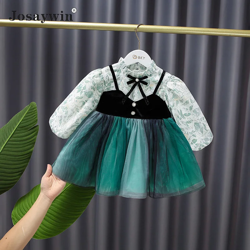 

Spring Autumn Children Dress Original Baby Girl Lolita Dress Girls Spanish Vintage Kid Birthday Wedding Dresses Vestidos Costume